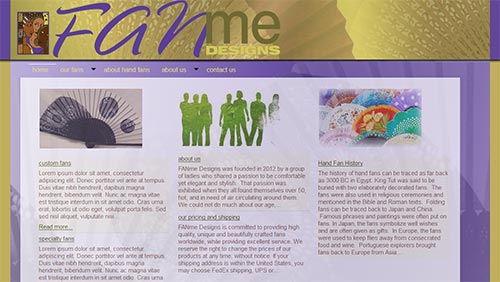FANme Design Homepage 