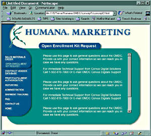 Humana Marketing website