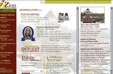 Zion Baptist Church Homepage